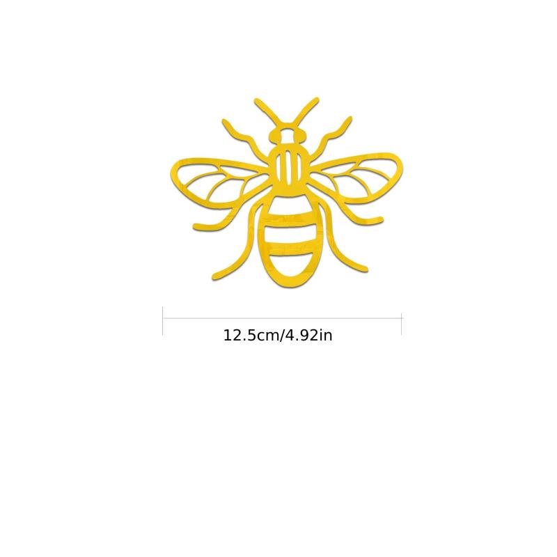 3D Acrylic Mirror Bee Wall Sticker Removable Wall Decor For Home