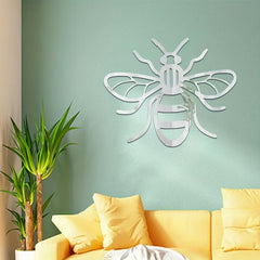 3D Acrylic Mirror Bee Wall Sticker Removable Wall Decor For Home