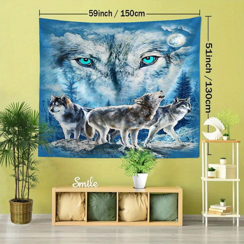 Wolf Tapestry Wall Hanging For Wall Decor Home Decor Wall Art
