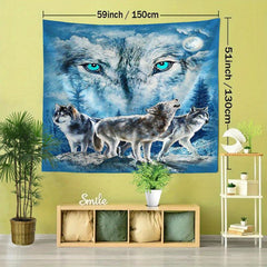 Wolf Tapestry Wall Hanging For Wall Decor Home Decor Wall Art
