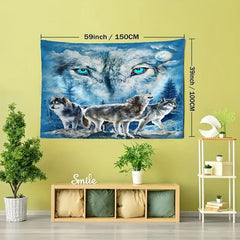 Wolf Tapestry Wall Hanging For Wall Decor Home Decor Wall Art