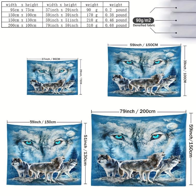 Wolf Tapestry Wall Hanging For Wall Decor Home Decor Wall Art