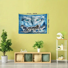 Wolf Tapestry Wall Hanging For Wall Decor Home Decor Wall Art