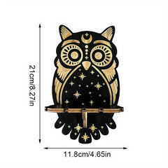 Wooden Wall Hanging Display Rack Modern Hamsa Hand Shaped Wall Hanging