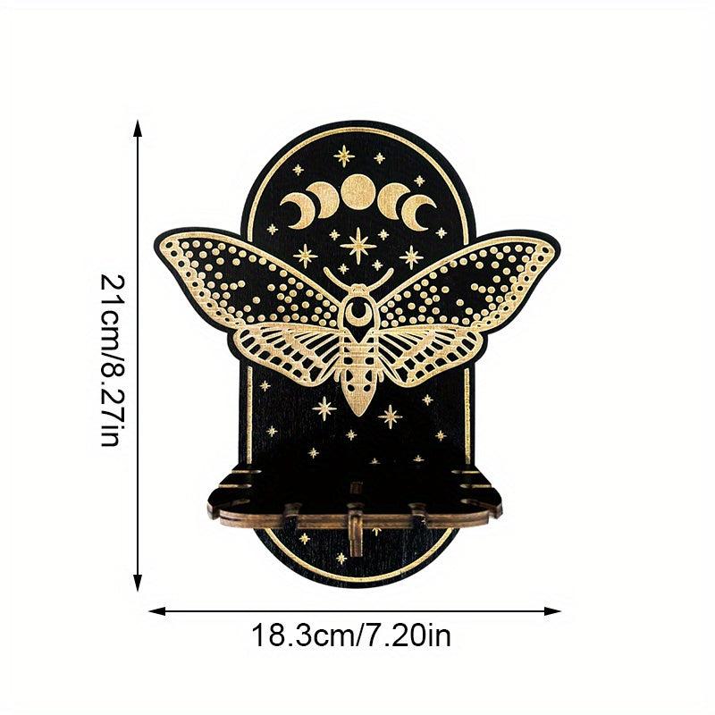 Wooden Wall Hanging Display Rack Modern Hamsa Hand Shaped Wall Hanging