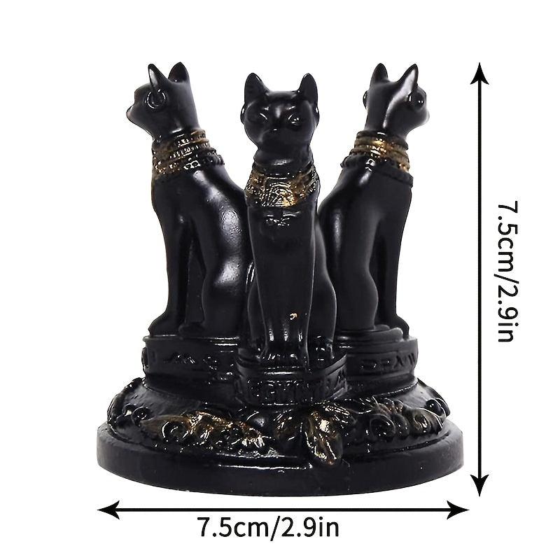 Bastet Cat Goddess Statue Crystal Base for Garden Home Decor