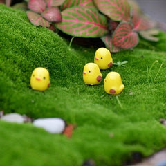 5pcs Micro Chickens Landscape Ornaments for DIY Fairy Garden