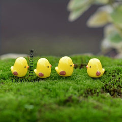5pcs Micro Chickens Landscape Ornaments for DIY Fairy Garden