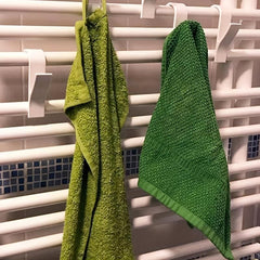 4pcs Bath Towel Rings Storage Rack Kitchen Bathroom Hanger Clip