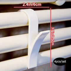4pcs Bath Towel Rings Storage Rack Kitchen Bathroom Hanger Clip