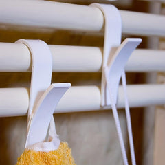 4pcs Bath Towel Rings Storage Rack Kitchen Bathroom Hanger Clip