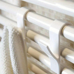 4pcs Bath Towel Rings Storage Rack Kitchen Bathroom Hanger Clip