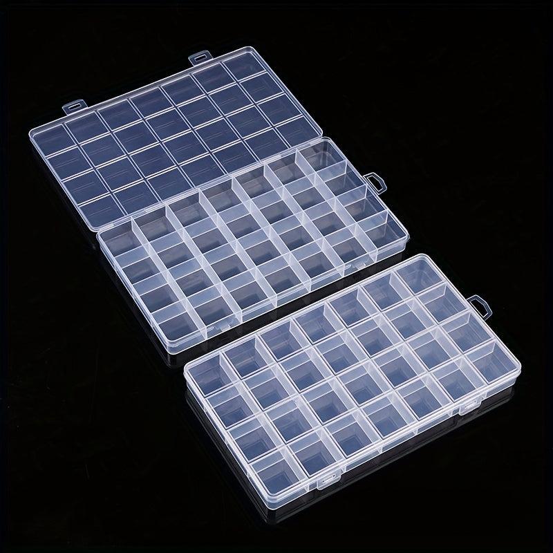 28 Grids Plastic Jewelry Storage Box Compartment Case Organizer