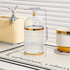 Transparent Fruit Fork Storage Box with Lid for Kitchen