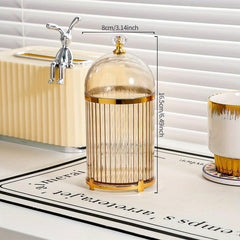Transparent Fruit Fork Storage Box with Lid for Kitchen