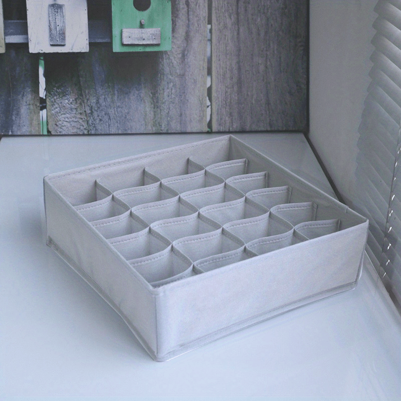 Foldable Underwear Clothes Storage Box - 24 Grids