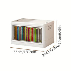 Large Capacity Double Door Storage Box for Clothes Toys and Snacks