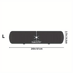 Gray Silicone Faucet Sink Splash Guard Mat for Bathroom Counter
