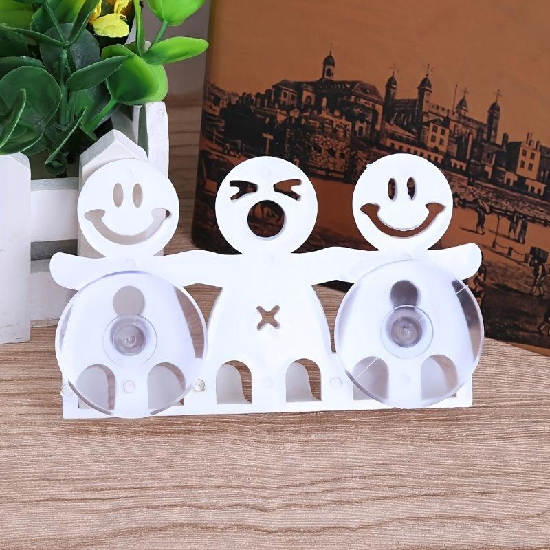 Toothbrush Holder Suction Cup 5 Position Cartoon Smile Bathroom Sets
