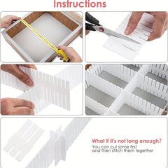 Adjustable Grid Drawer Dividers Closet Tidying Space Organizer For Underwear