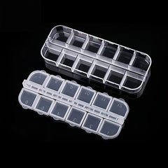 Clear Plastic Storage Case for Rhinestones Beads Gems Jewelry Accessories