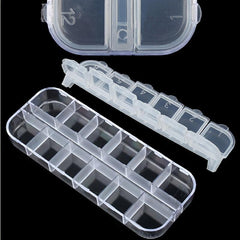 Clear Plastic Storage Case for Rhinestones Beads Gems Jewelry Accessories