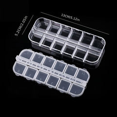 Clear Plastic Storage Case for Rhinestones Beads Gems Jewelry Accessories