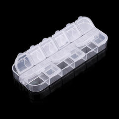 Clear Plastic Storage Case for Rhinestones Beads Gems Jewelry Accessories