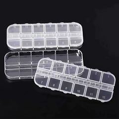 Clear Plastic Storage Case for Rhinestones Beads Gems Jewelry Accessories