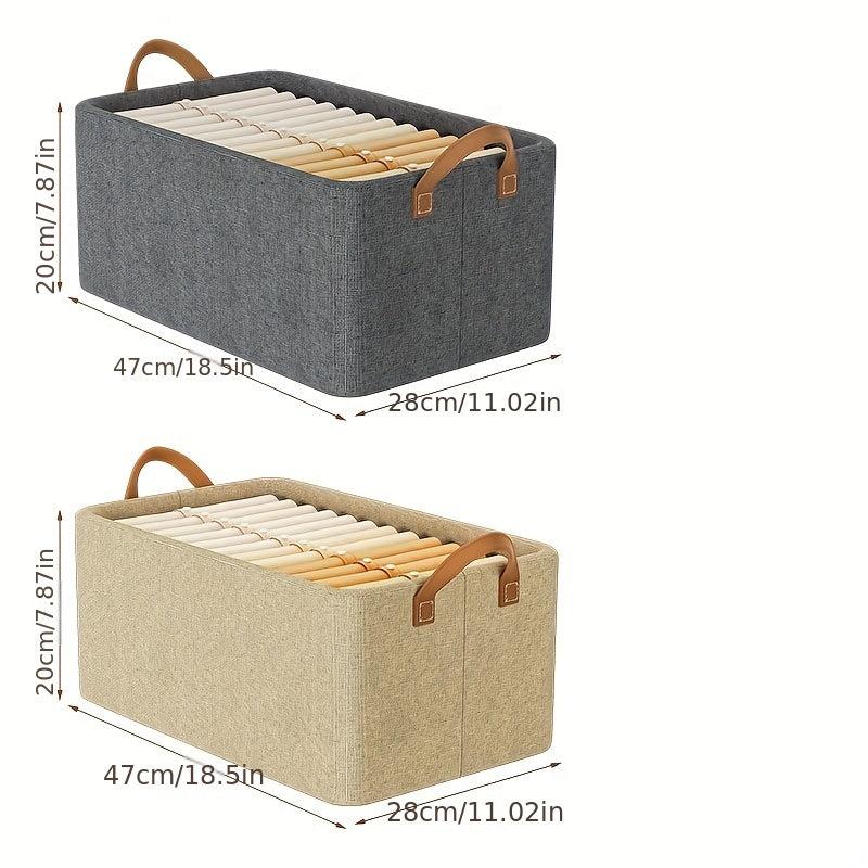 Portable Cationic Fabric Storage Box Steel Frame for Clothes & Toys