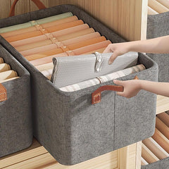 Portable Cationic Fabric Storage Box Steel Frame for Clothes & Toys