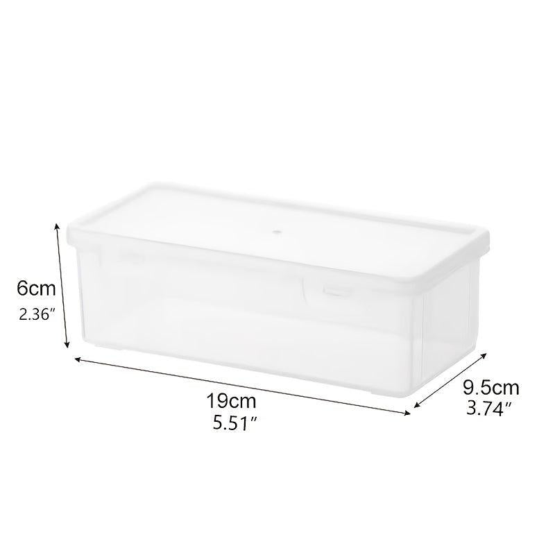 Large Capacity Storage Box w/ Snap Lid - School Supplies Organizer