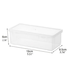Large Capacity Storage Box w/ Snap Lid - School Supplies Organizer