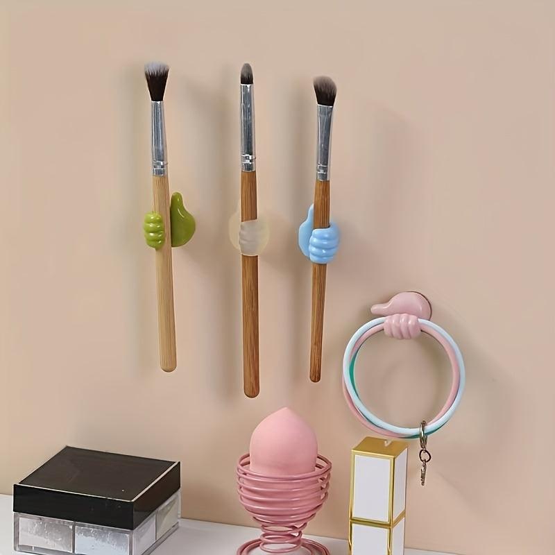 8pcs Thumb Wall Hook Adhesive Cable Clip Key Hook Hangers