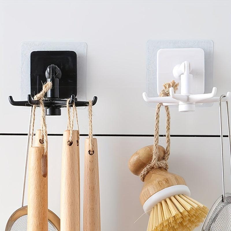 6 Claws Rotating Hook Storage Holder for Bathroom and Kitchen