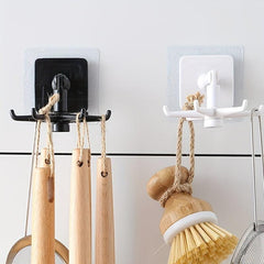 6 Claws Rotating Hook Storage Holder for Bathroom and Kitchen