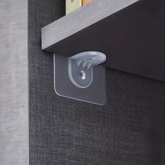 Plastic Shelf Support Adhesive Bracket for Cabinet Closet Bookshelf