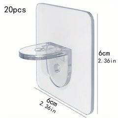 Plastic Shelf Support Adhesive Bracket for Cabinet Closet Bookshelf