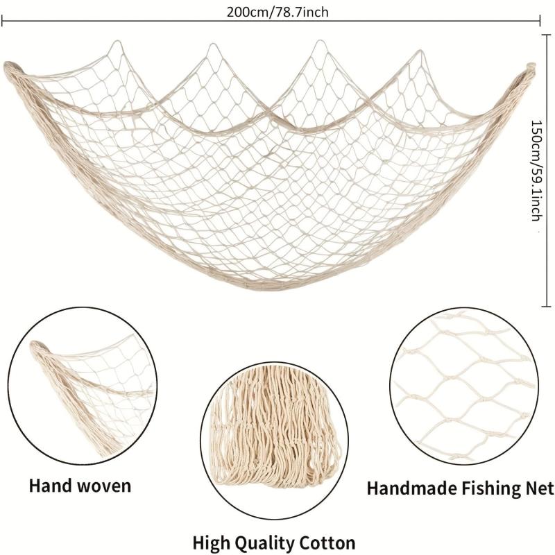 Nature Fish Net Wall Decor 66 X 149 Ocean Themed Hangings