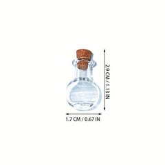 20pcs DIY Wishing Bottles with Cork Stoppers for Weddings and Parties