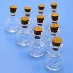 20pcs DIY Wishing Bottles with Cork Stoppers for Weddings and Parties