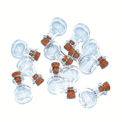 20pcs DIY Wishing Bottles with Cork Stoppers for Weddings and Parties