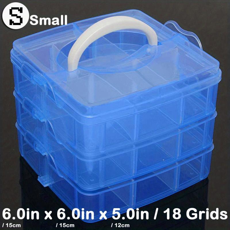 3 Layer Storage Box With 30 Adjustable Compartments Jewelry Bead Rock Collection