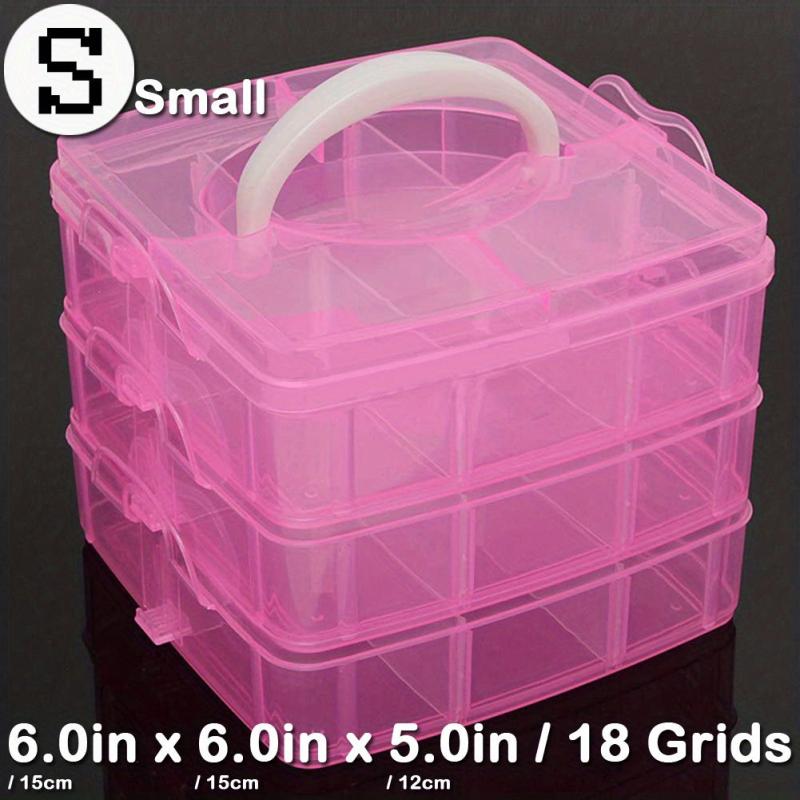 3 Layer Storage Box With 30 Adjustable Compartments Jewelry Bead Rock Collection