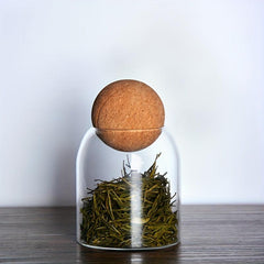 Glass Storage Container With Ball Cork Lead Glass Bottle Sealed Jar With Lid