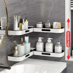 Rotatable Layer Storage Rack Wall Mounted Caddy Organizer