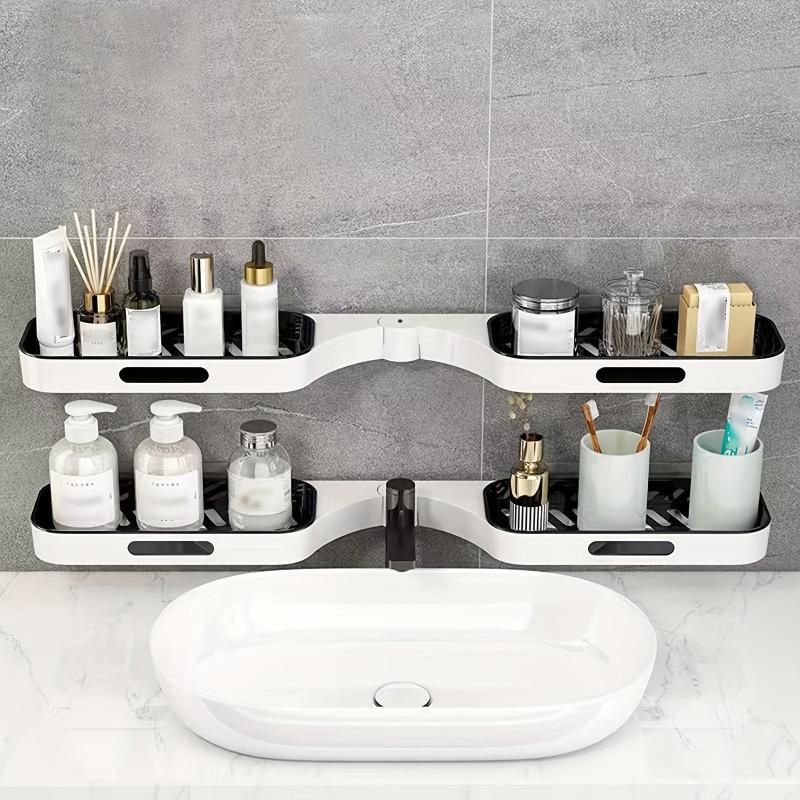Rotatable Layer Storage Rack Wall Mounted Caddy Organizer