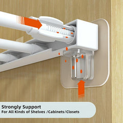 Adhesive Shelf Bracket No Drill Shelf Support Pegs Adhesive Shelf Clips Cabinet