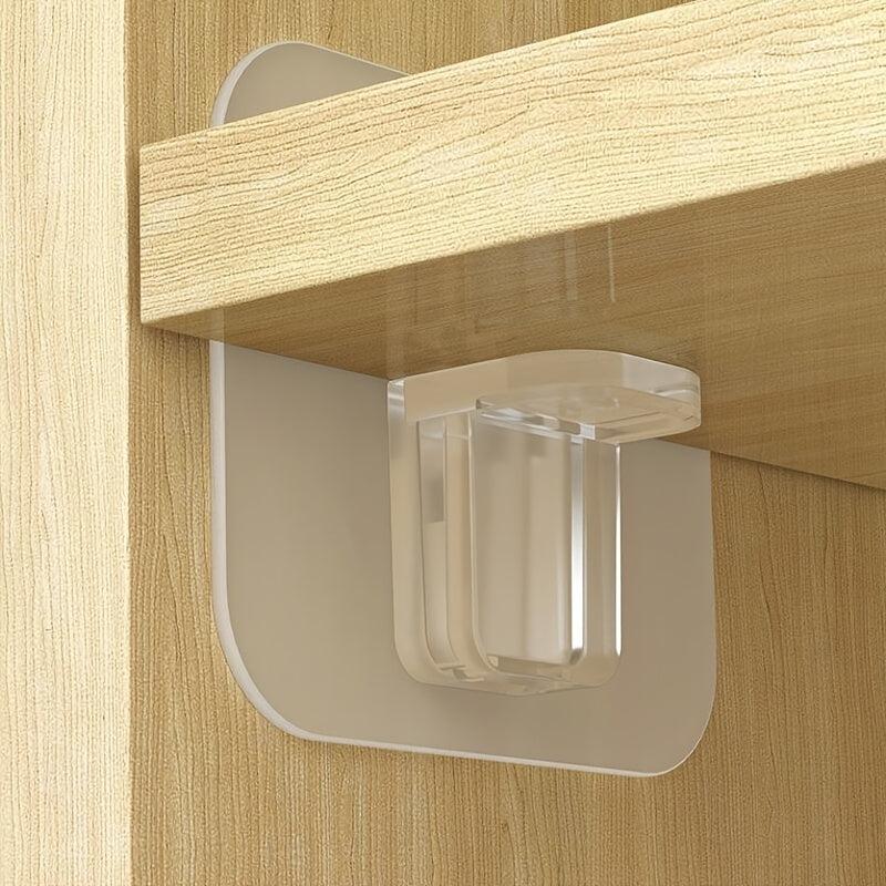 Adhesive Shelf Bracket No Drill Shelf Support Pegs Adhesive Shelf Clips Cabinet