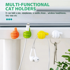 10pcs Silicone Wall Hook Cable Organizer Clip